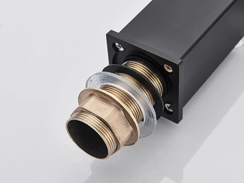 Matt black basin faucet single lever mixer hot and cold water basin crane tap bathroom washbasin sink waterfall mixer tap