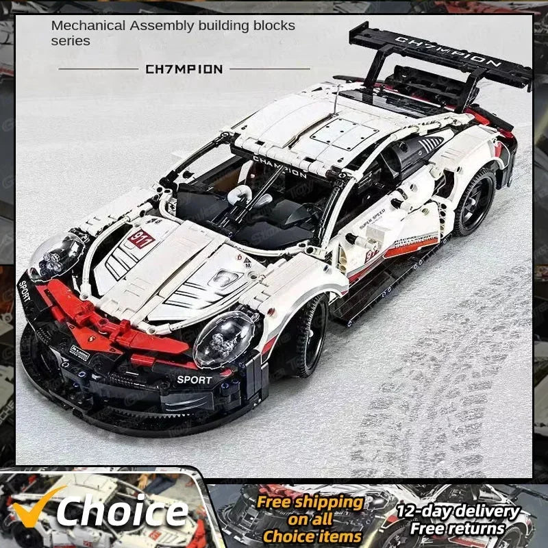 1580Pcs Technical Classic Super Racing APP Remote Control Car Building Blocks Model Bricks Vehicl For Kids Toy Birthday Boy Gift