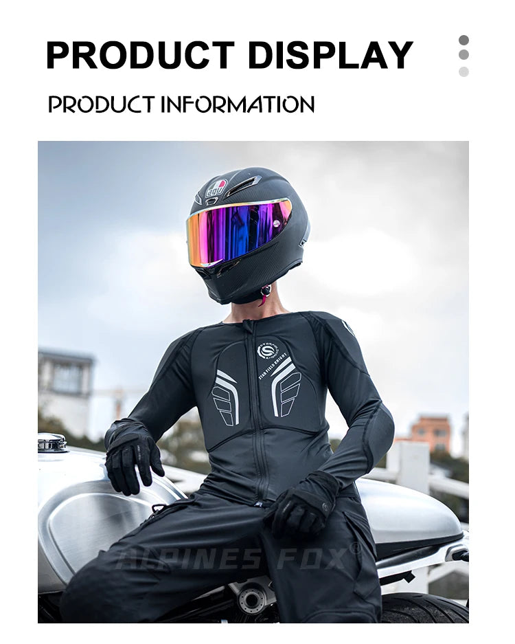 Summer Breathable Motorcycle Jacket Armor Men Moto Protection Motorbike Motocross Racing Soft Jackets Full Body Protective Gear
