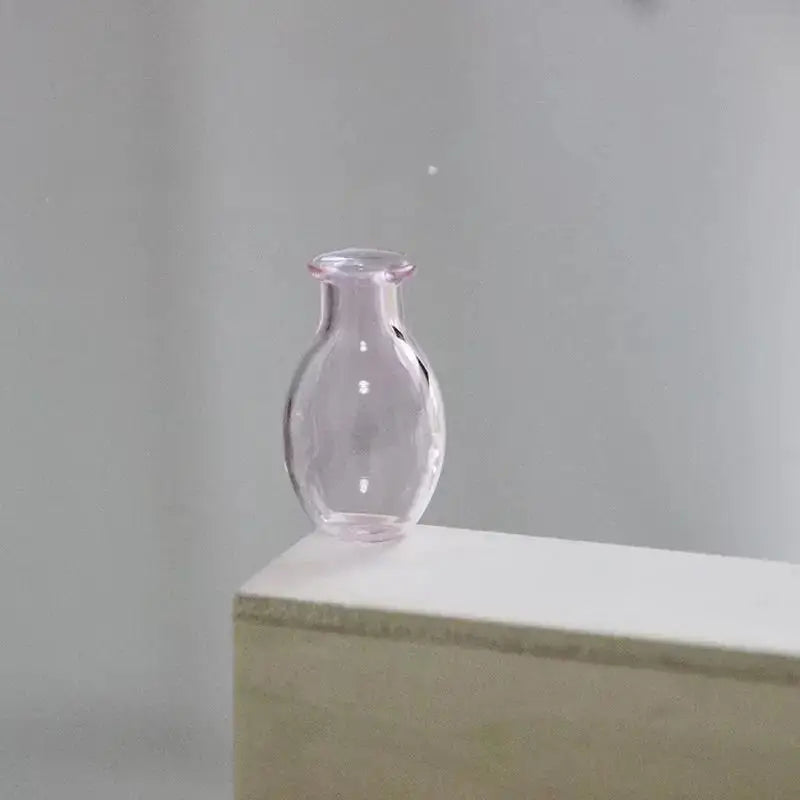 Mini Glass Vase Fridge Magnet Creative 3D Vase Micro Landscape Ornament Fridge Magnets Place Flower Arrangements Decoration