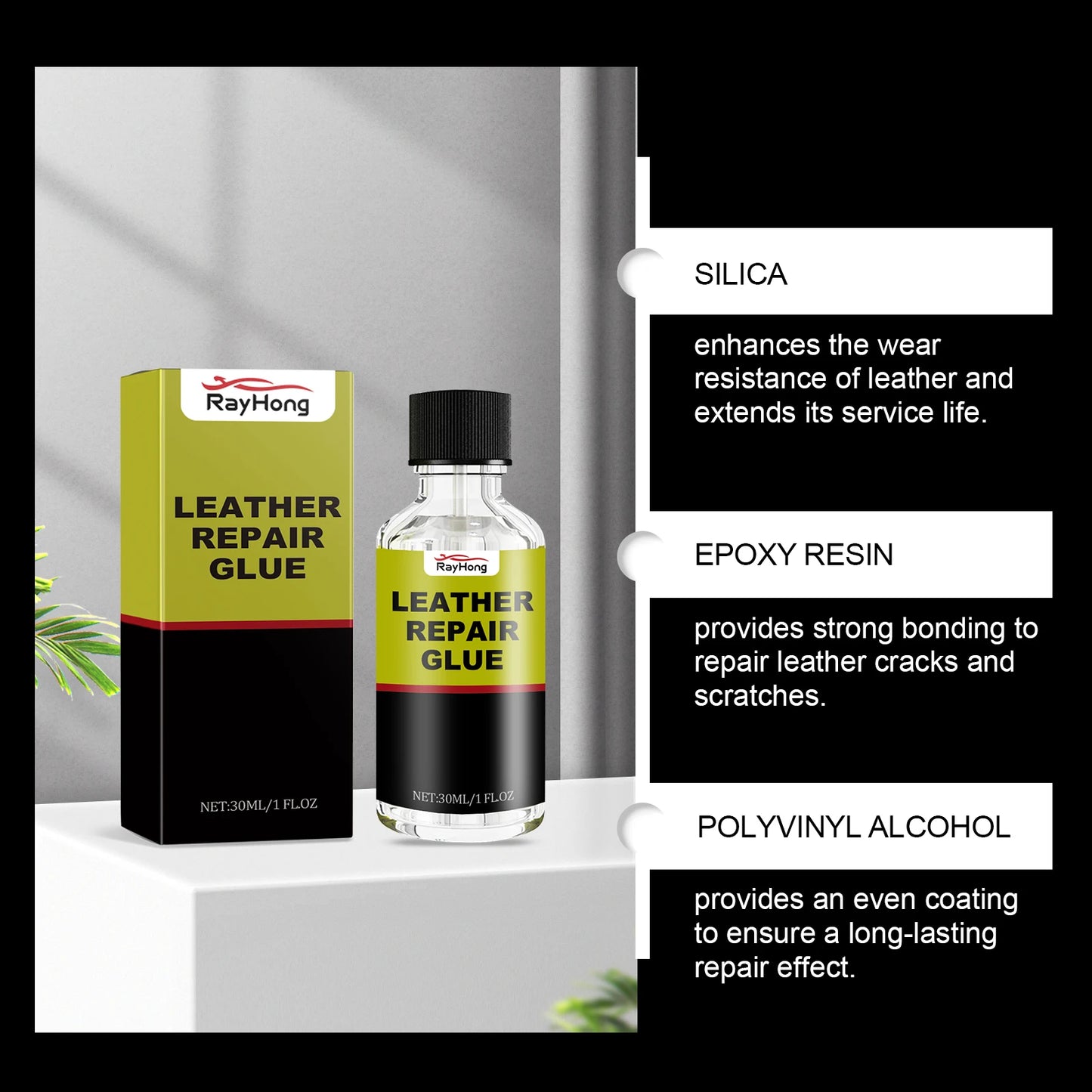 30/ 50ml Car Leather Repair Agent Auto Seat Maintenance Leather Care Liquid Rubber Leather Gel Sofa Car Leather Adhesive Fluid