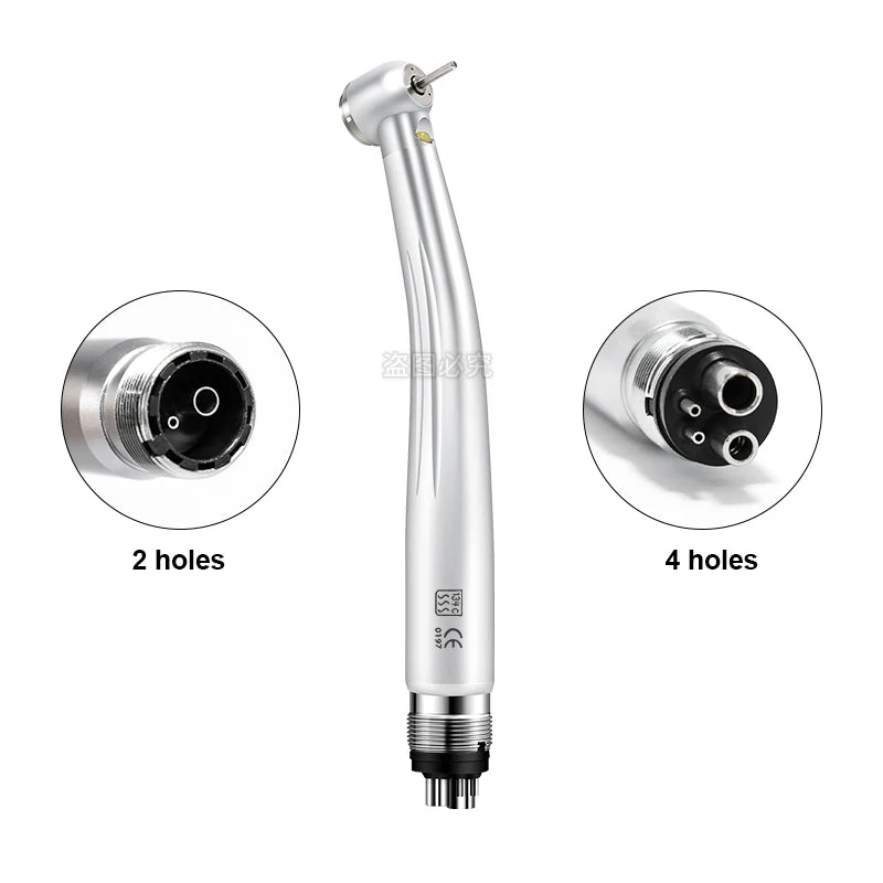 Dental LED High Speed Handpiece Triple/Three Water Spray 2/4 Holes E-generator Air Turbine Dentistry Tools