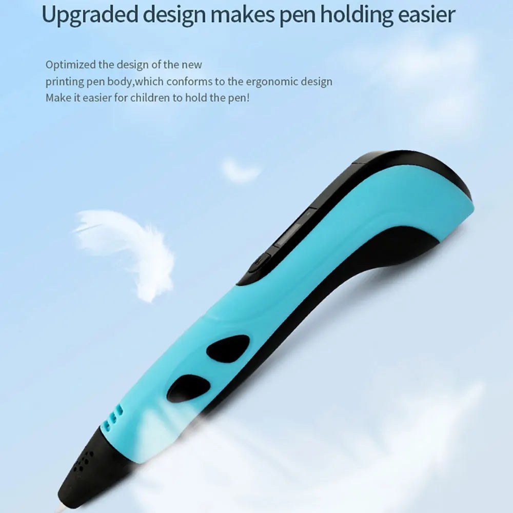 2024 New 3D Printing Pen 3D Pen for Children with Power Adapter 50M PLA Filament Travel Case Birthday Christmas Gift for Kids