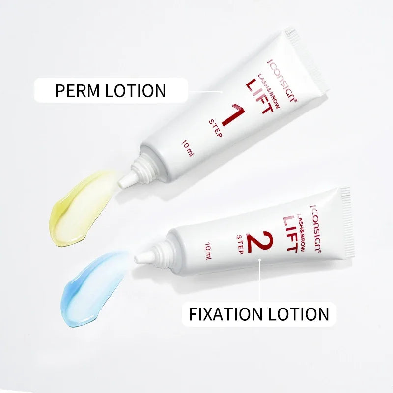 ICONSIGN 10ml Fix Perming Set Lash Eyebrow Lift Perm Fixation Tube Set Lotion 8-12 Minutes Lifting Eyes Makeup Tools