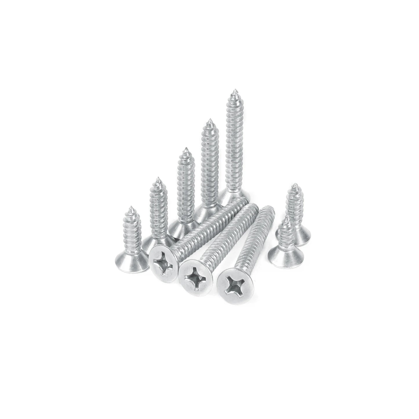 400pcs Flat Head Wood screws Assortment kit Phillips Tips screw set M2x4mm-20mm Self-tapping Screws Wood Screw