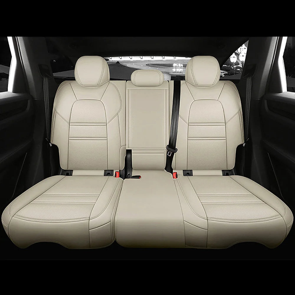 For Land Rover Range Rover Velar 2017 2018 2019 2020 Faux Leather Custom Car Seat Covers Full Set Interior Protector Accessories