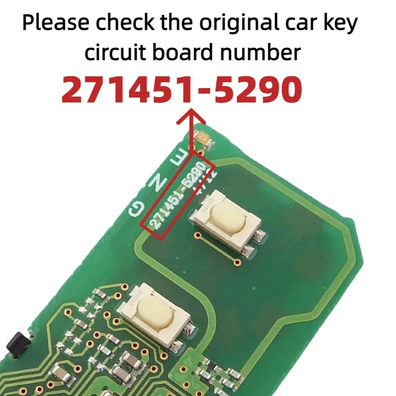 For Toyota Venza Prius C Prius V 4Runner 2009-2018 314.3MHz HYQ14ACX Board: 271451-5290 Smart Card Remote Key Fob Keyless Entry