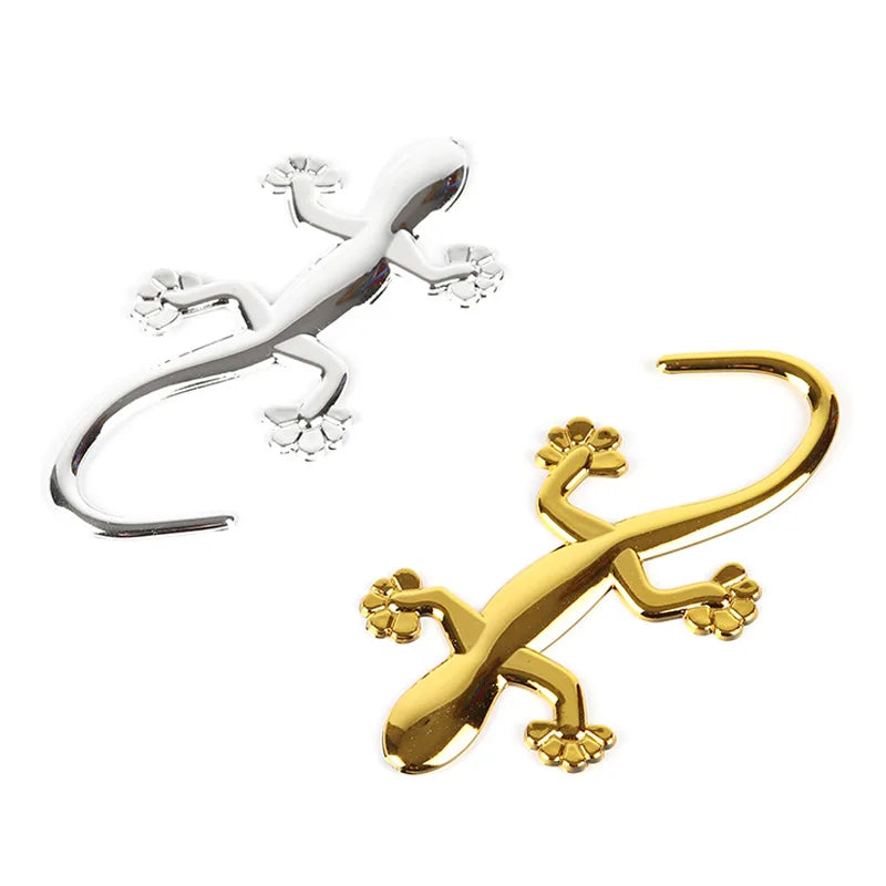 1/2PCS Gecko Lizard Car Sticker Motorcycle 3D Sticker Decal Waterproof Reflective Stickers Car Styling Car accessories stickers