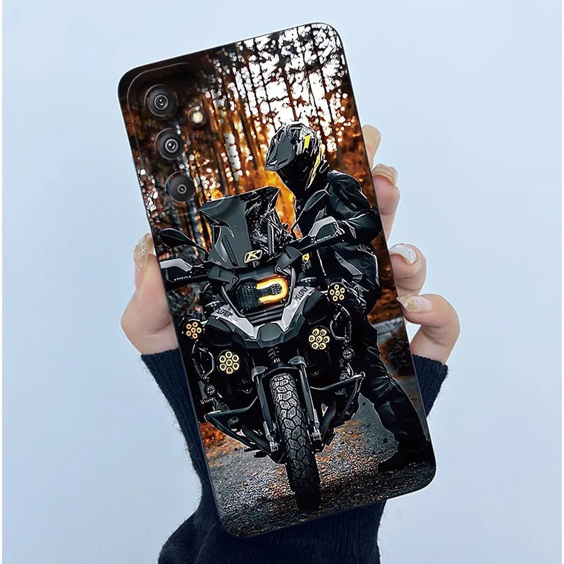 For Samsung Galaxy M34 M35 5G F34 5G Simplicity Flowers Liquid Shockproof Silicone Soft Phone Cover For SamsungM34 5G Case