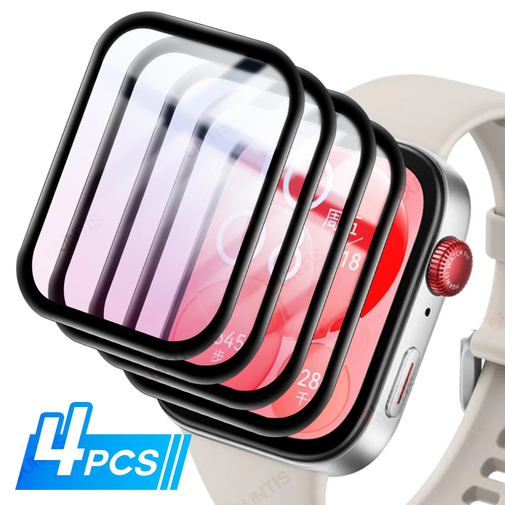 Screen Protector for Huawei Watch Fit 3 3D Curved Screen Protector for Huawei Watch Fit3 Ultra-HD Full Coverage Protective Film