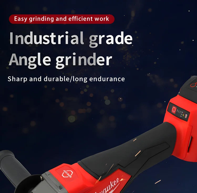 Milwaukee 125mm/100mm Brushless Angle Grinder 3 Gears Variable Speed Electric Cutting Machine 18V Cordless Polishing Machine
