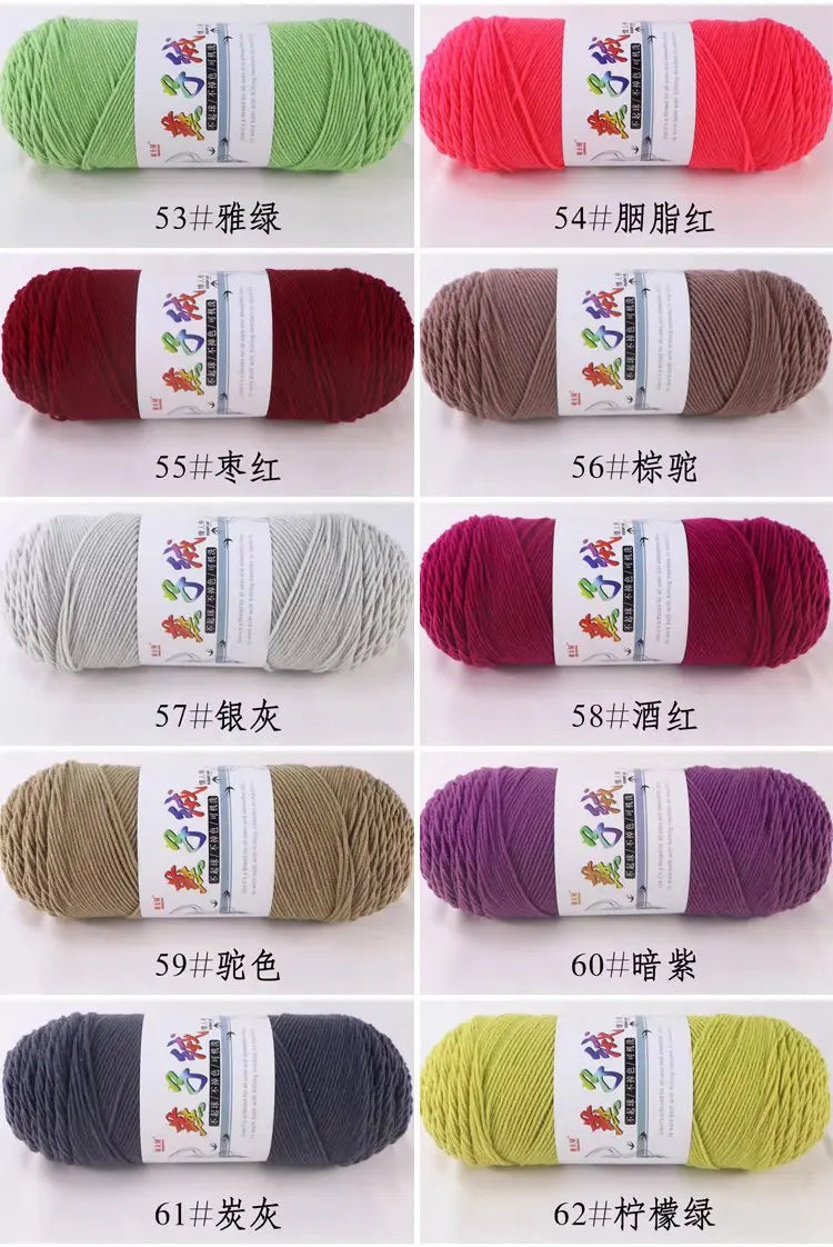 1Pc 200g Milk Cotton yarn for hand knitting Acrylic Crocheting Thread Yarn Crochet Doll sweater bag blanket slipper