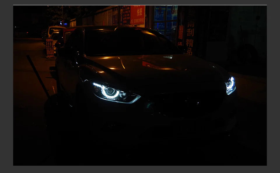 Auto Parts For Mazda 6 Atenza Headlights 2013-2016 latest Styling LED Daytime Lights Dual Projector Car Accesorios Modified