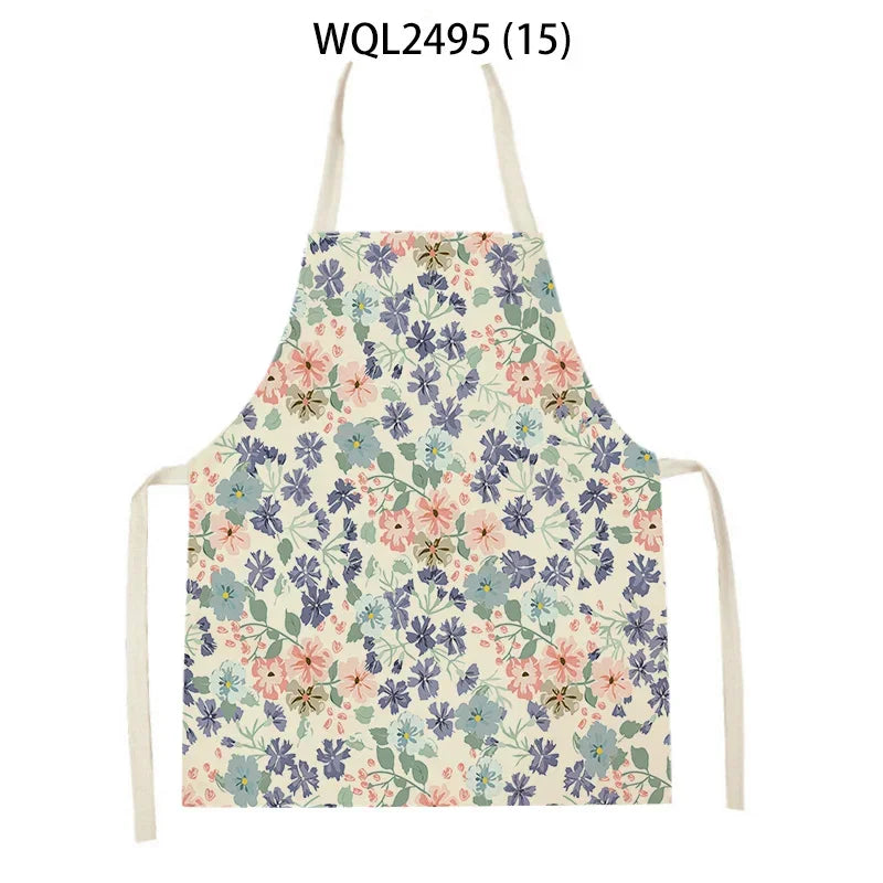Plant Apron Kids Apron Kitchen Household Item Aprons Adult Hair Pinafore Custom Logo Kitchen Supplie Tablier Aprons 55-68cm
