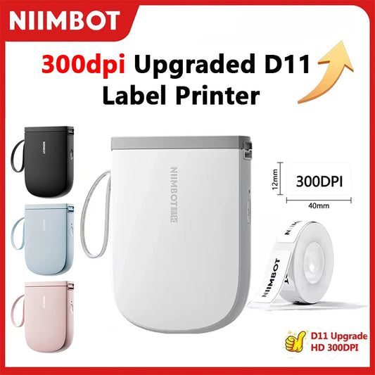 Mini Portable Self-Adhesive Label Printer Niimbot D11 Labels Printer Sticker Thermal Printer Custom Name Label Maker Price Tag