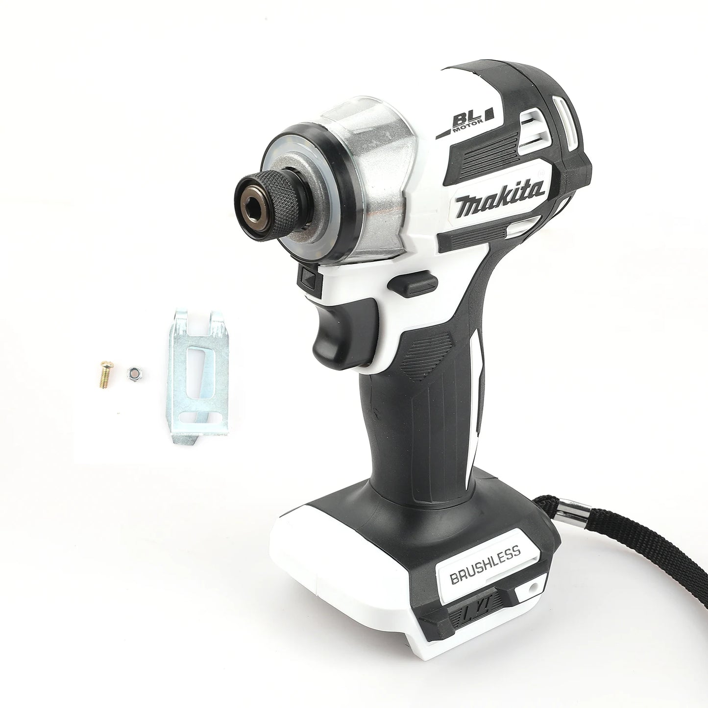 Makita DTD173 black and white brushless screwdriver, rechargeable electric screwdriver, auto repair impact screwdriver