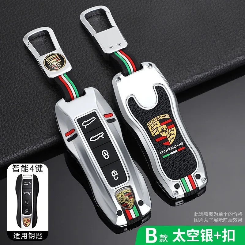 Auto Smart Remote Key Case Cover Protector For Porsche Panamera Carman Macann Bobst Cayenne 911 981 991 970 996 Car Accessories