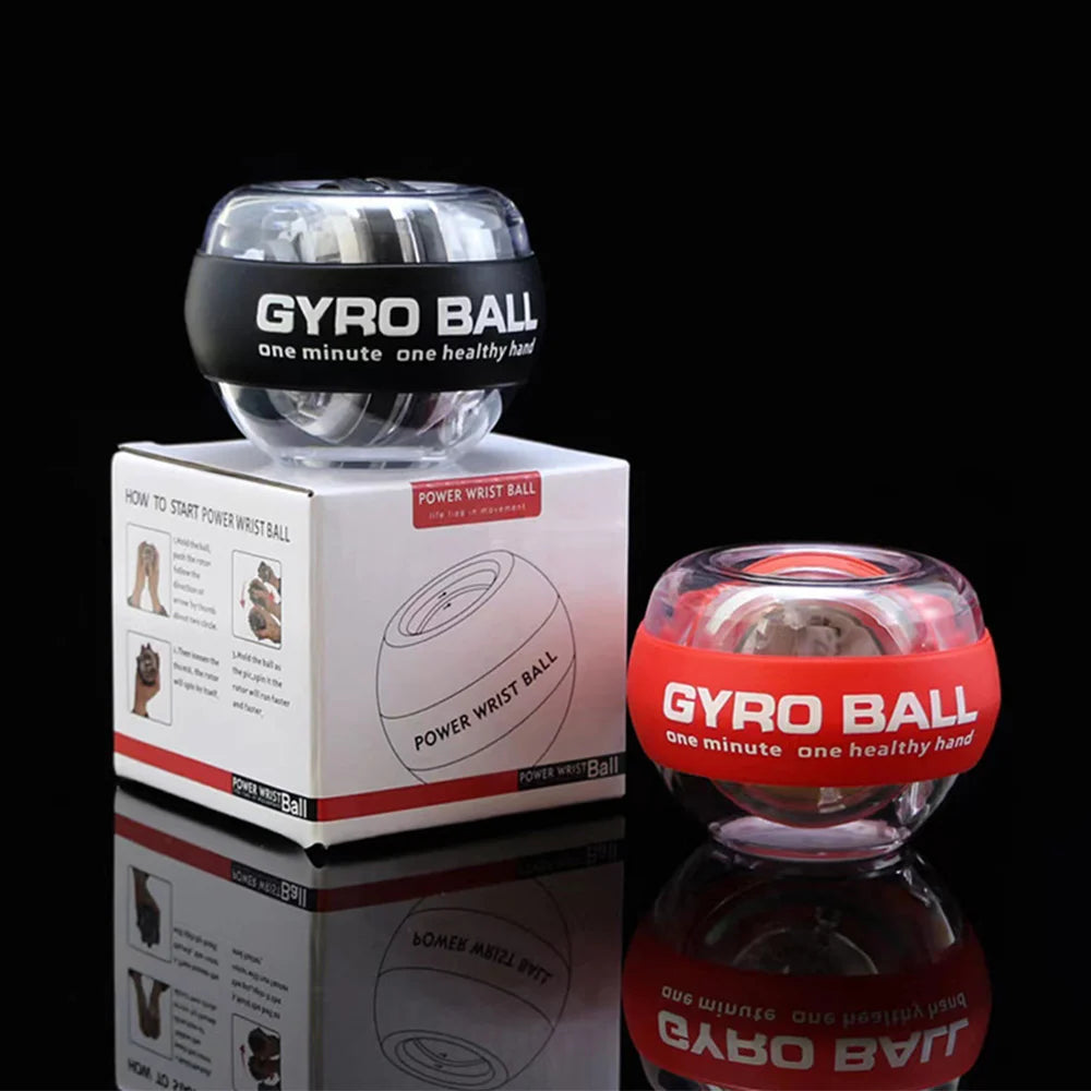 Self starting wrist gyro ball power trainer wrist strengthening device forearm exercise device strengthens arm finger muscles