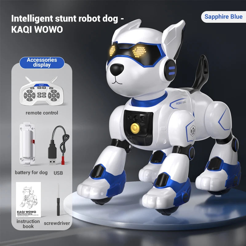 Brand New JJRC R27 Remote Control Robot Dog Voice Control Intelligent Talking Walking And Dancing Light Play Cute Children Gifts