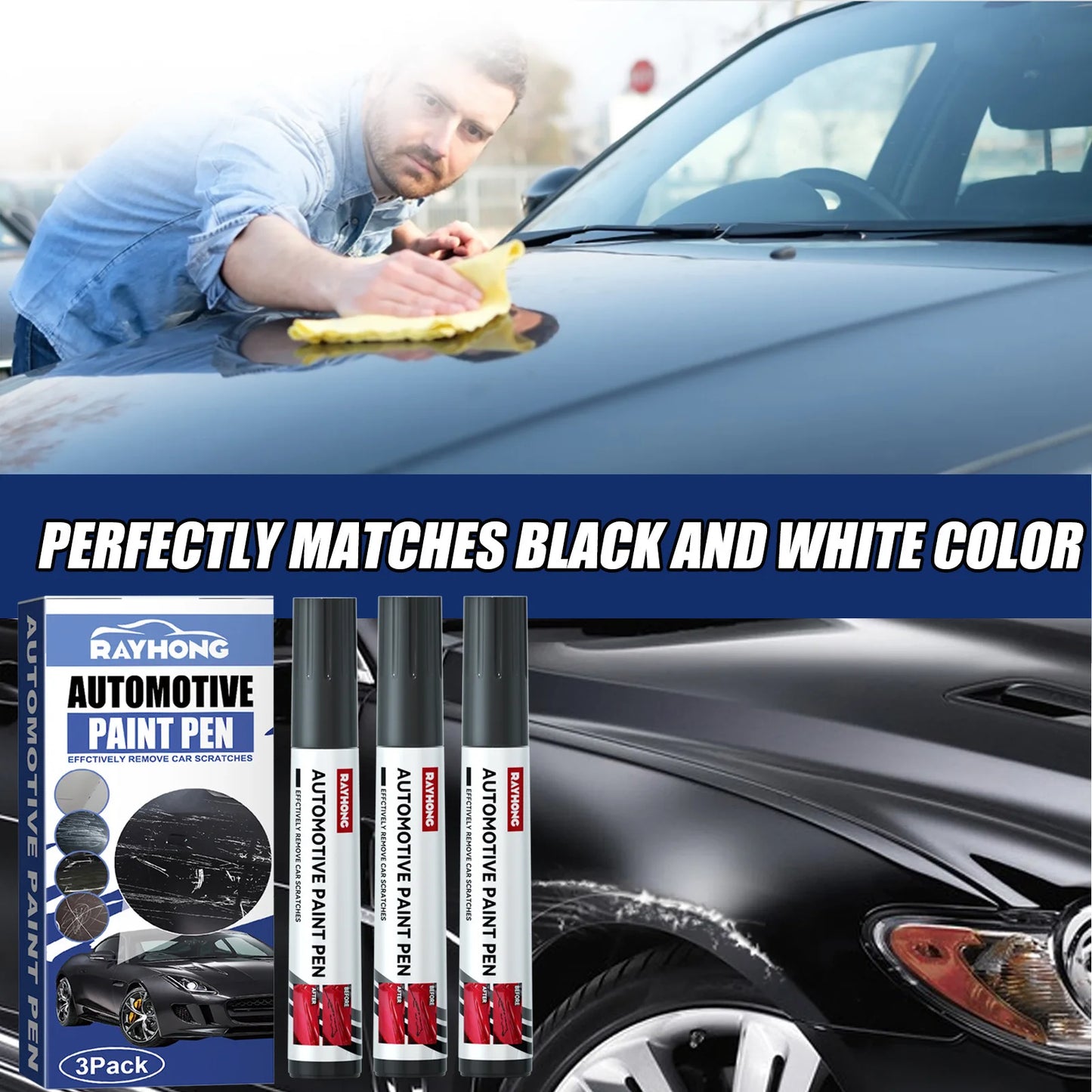 Car Refinish Pen, Paint Scratch Scratch Repair Repair Pen Traces Paint Repair Pen