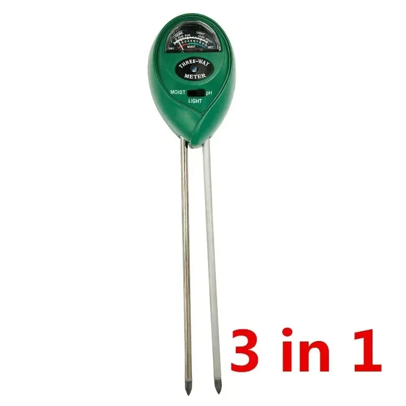 3 in 1 Soil Meter Moisture Light PH Testers With 2 Probes Soil Monitor for Garden Plant Test Flower Instrument Tool