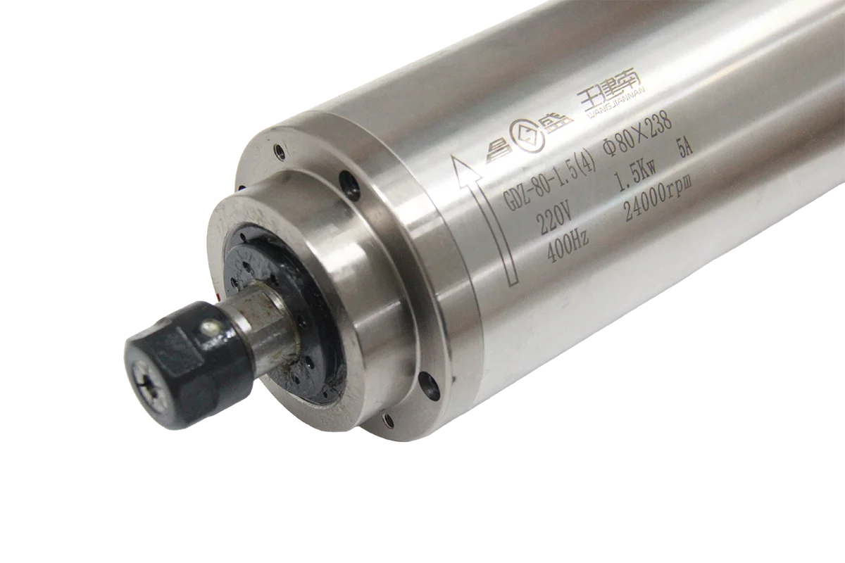 HotGDZ80-1.5 1500W CNC Machine Tool Spindle Easy to Install and Water Cooled