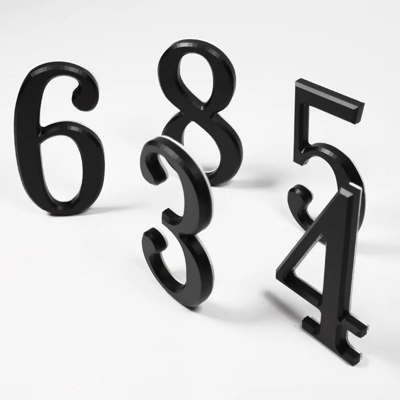 House Number Outdoor Letters Digital Outdoor Numbers for Residence Signs Door Alphabet Home Address Name Plate Hotel Residential
