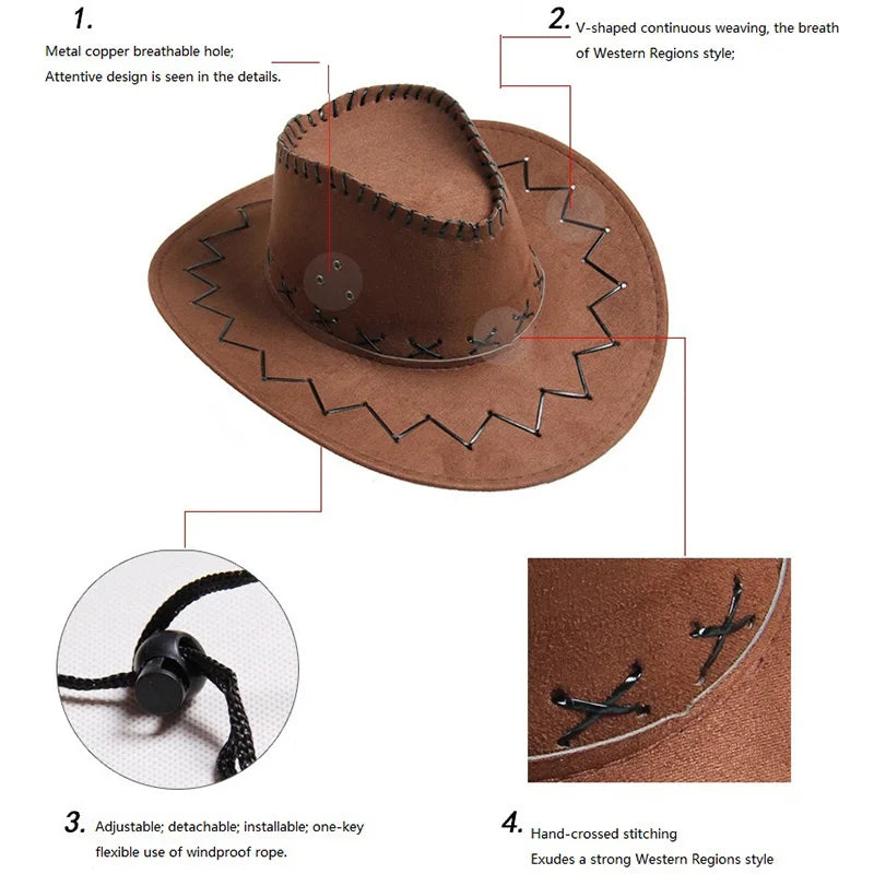 Bride Cowboy Hat Chapeau Cowgirl Hat Cowboy Accessories Cowboy Hat Woman NZM02