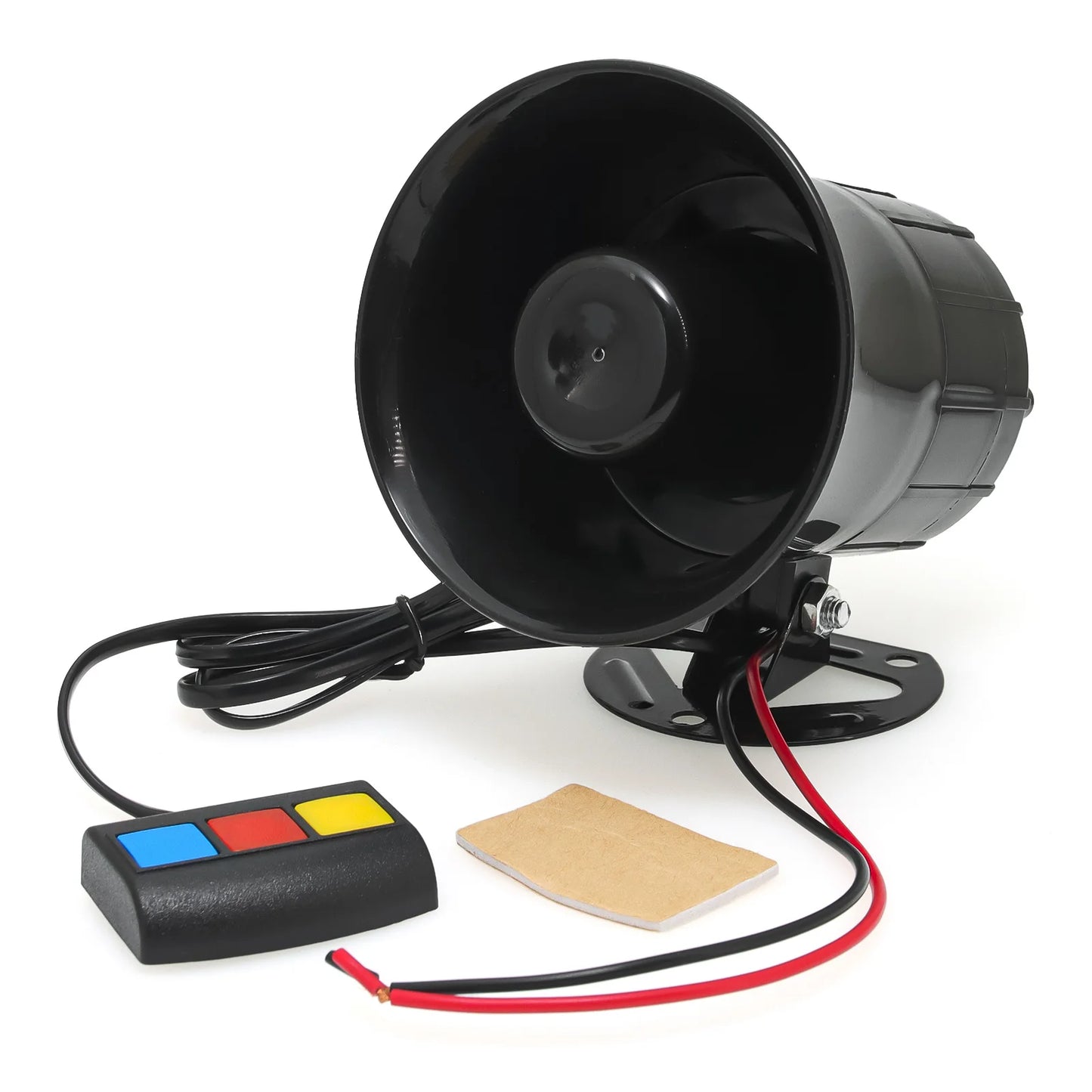 Universal 3-Tone Sounds Siren Horn Car Loud Horn 110dB Sound Motorcycle Warning Alarm Police Fire Siren Speaker Outdoor 20W