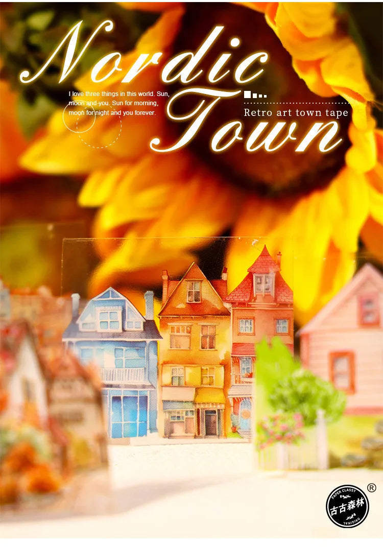 Journamm 45mm*2m PET Tapes European Castle Theme Decor Junk Journal DIY Scrapbooking School Supplies Collage Tapes