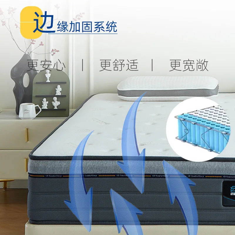 Star Hotel Bed and Breakfast Mattress Double Layer Independent Bag Spring Five Mini   Latex Cotton New