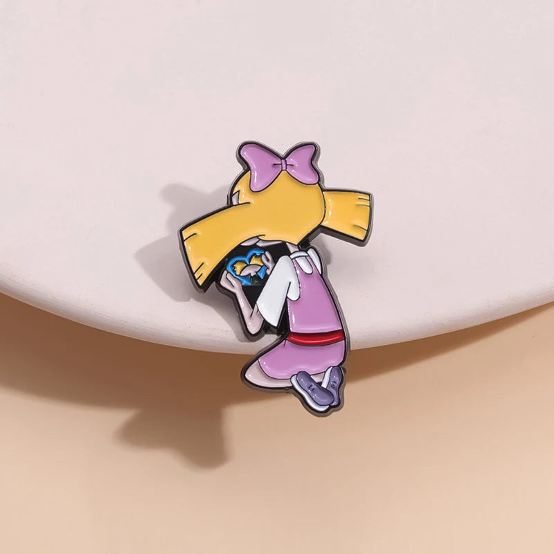 Movie Girl Brooch Badge Enamel Pin Cartoon Cute Jewelry Custom Character Women Gift Lapel Backpack Accessories Wholesale