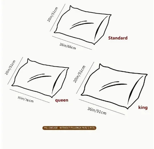 2PCS  Pillowcase Bedroom Pillowcase, Comfortable Soft Pillow Covers, Insert Not Included