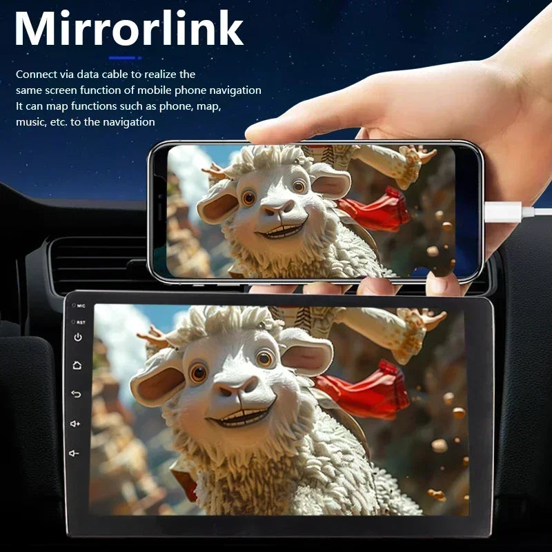 BOSSCAR Car Radio 7"9"10"Multimedia Video Player Android Universal Carplay Rearview Camera Wireless FM GPS Bluetooth Autoradio