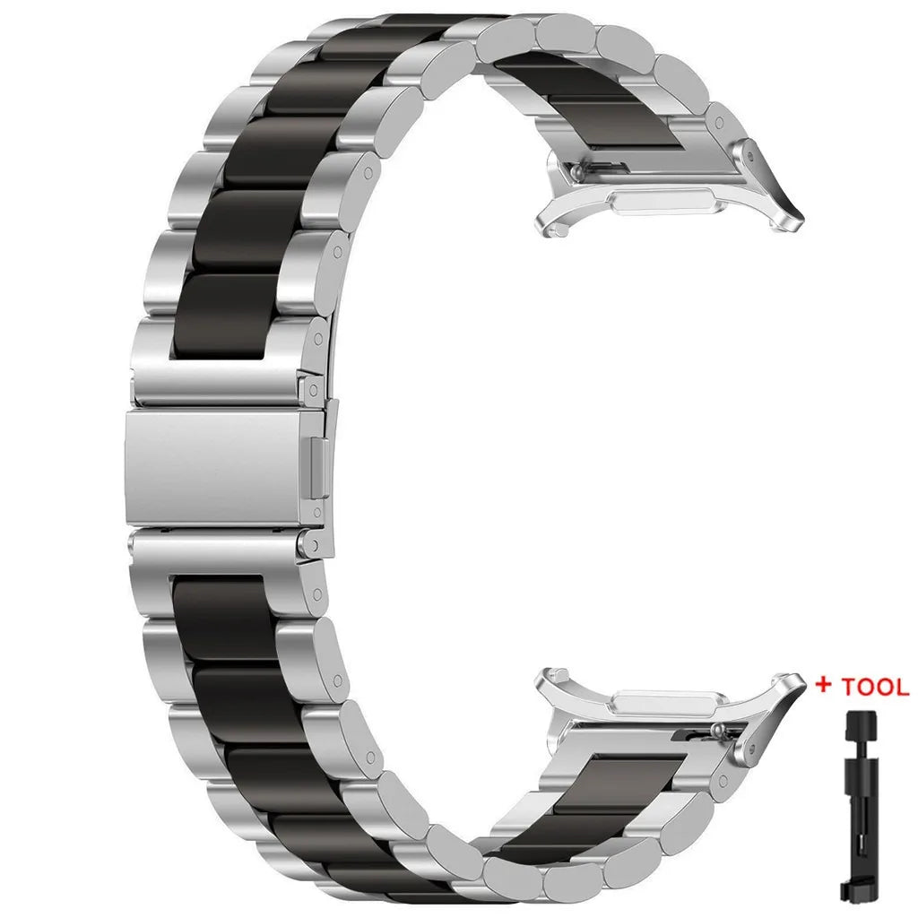 Metal Stainless Steel Strap for Samsung Galaxy Watch 7 Ultra 47mm Quick Bracelet for Galaxy Watch 7 Ultra Replacement Wristband