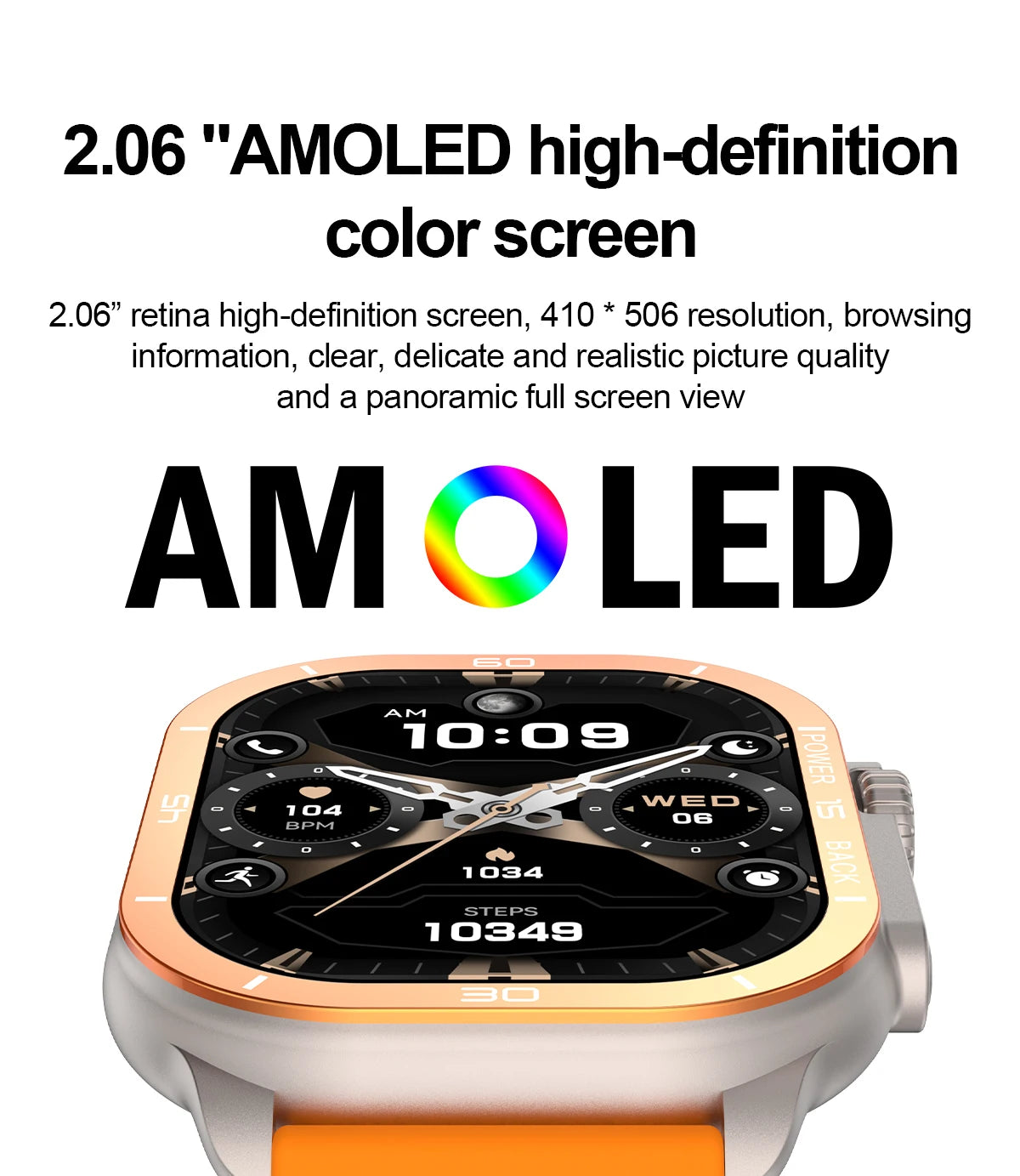 2025 New 49mm Smart Watch Men Women NFC Smartwatch BT Call Waterproof Wireless Charging AMOLED Screen Watch Ultra2 For Apple IOS