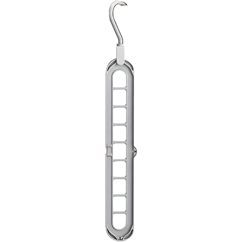 Plastic Multifunctional Hangers Heavy Duty Space Saving 9 Holes Clothes Organizer for Bedroom Cabinet Wardrobe Home Storage Use