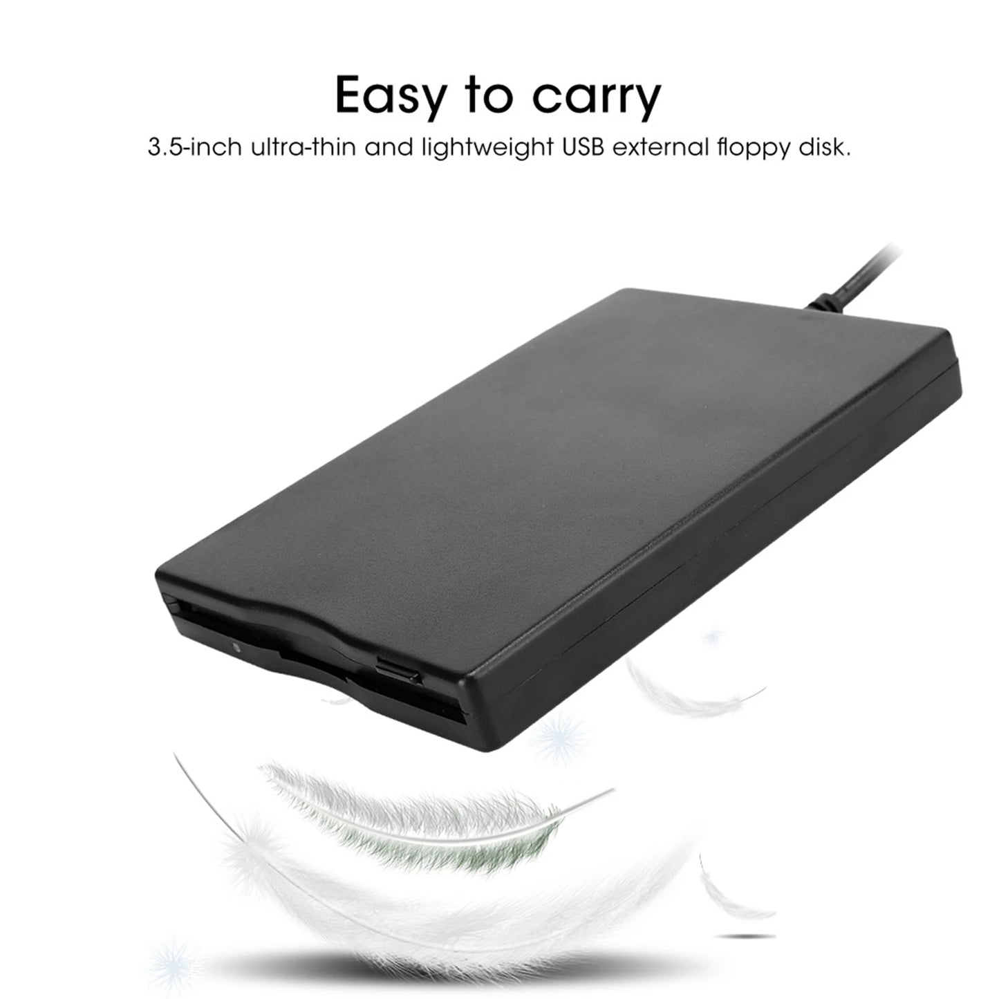 External Floppy Drive Disk Floppy Drive Disk Portable Floppy Drive 3.5‑Inch Card Reader Computer Accessory External Removable