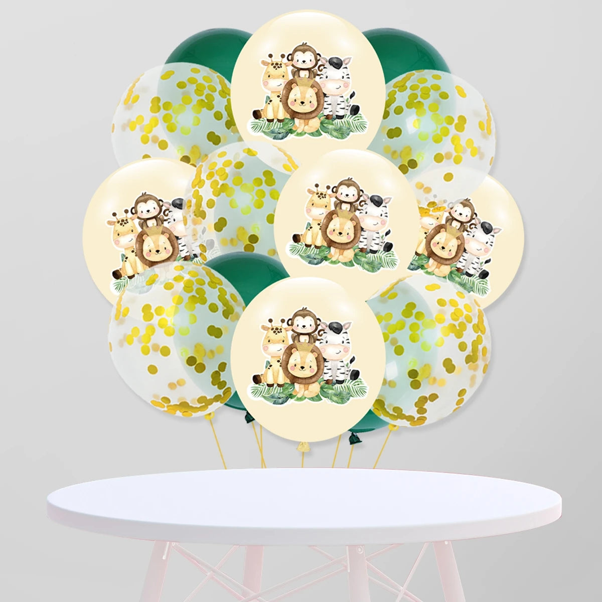 Jungle Animals Balloon Bundle Safari Birthday Balloon Party Decoration Wild One Birthday Latex Balloon Jungle Themed Baby Shower