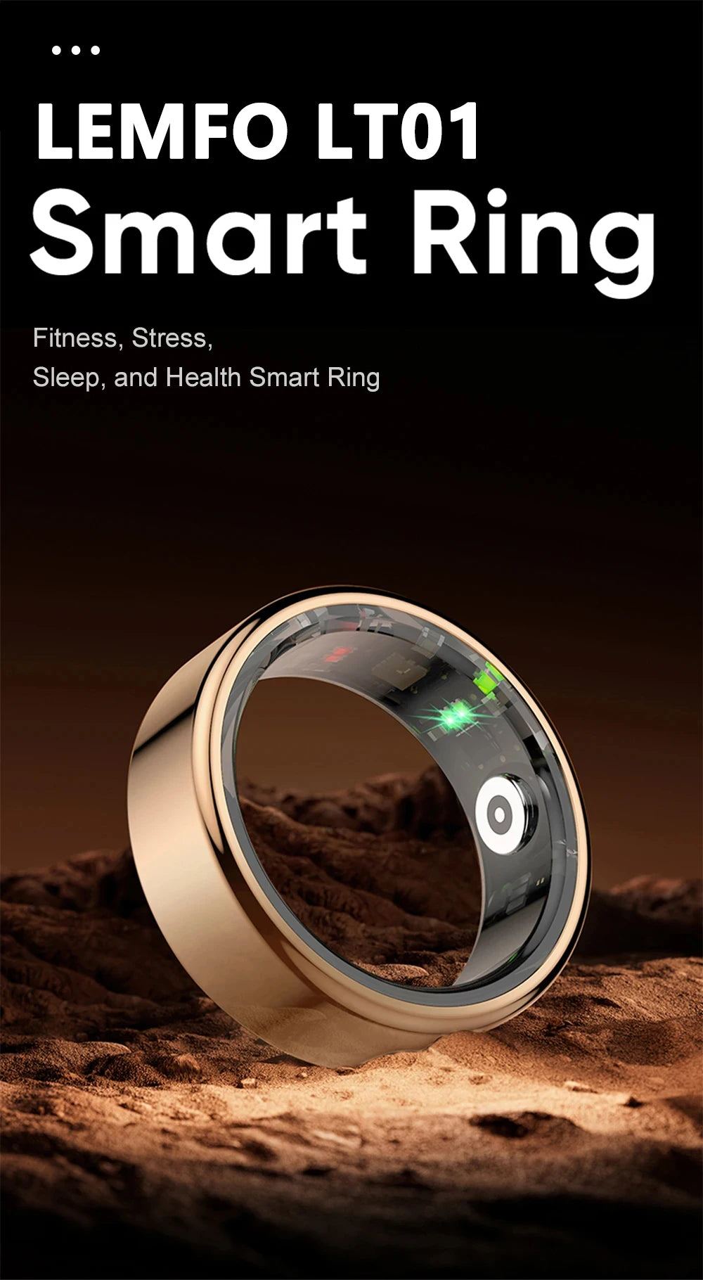 Smart Ring 2024 For Men Women IP68 3ATM Waterproof Multi-sport Mode Smartring R02 Health Monitoring For Xiaomi IOS Accessory