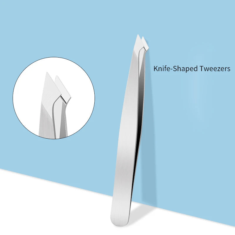 4PCSTweezers Suit-Professional Stainless Steel Eyebrow Tweezers-Very Precise Removal Of Facial Hair, Debris And Endogenous Hair
