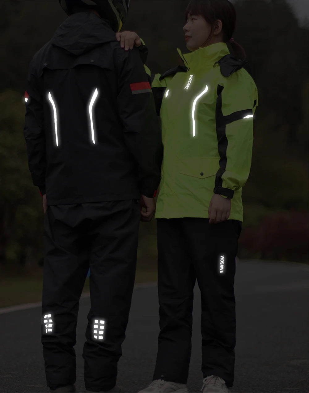 Motorcycle Raincoat Suit Rainstorm Prevention Jacket Pants Camping Hiking Fishing Raincoat Moto Raincoat Motorcyclist Rider Rain