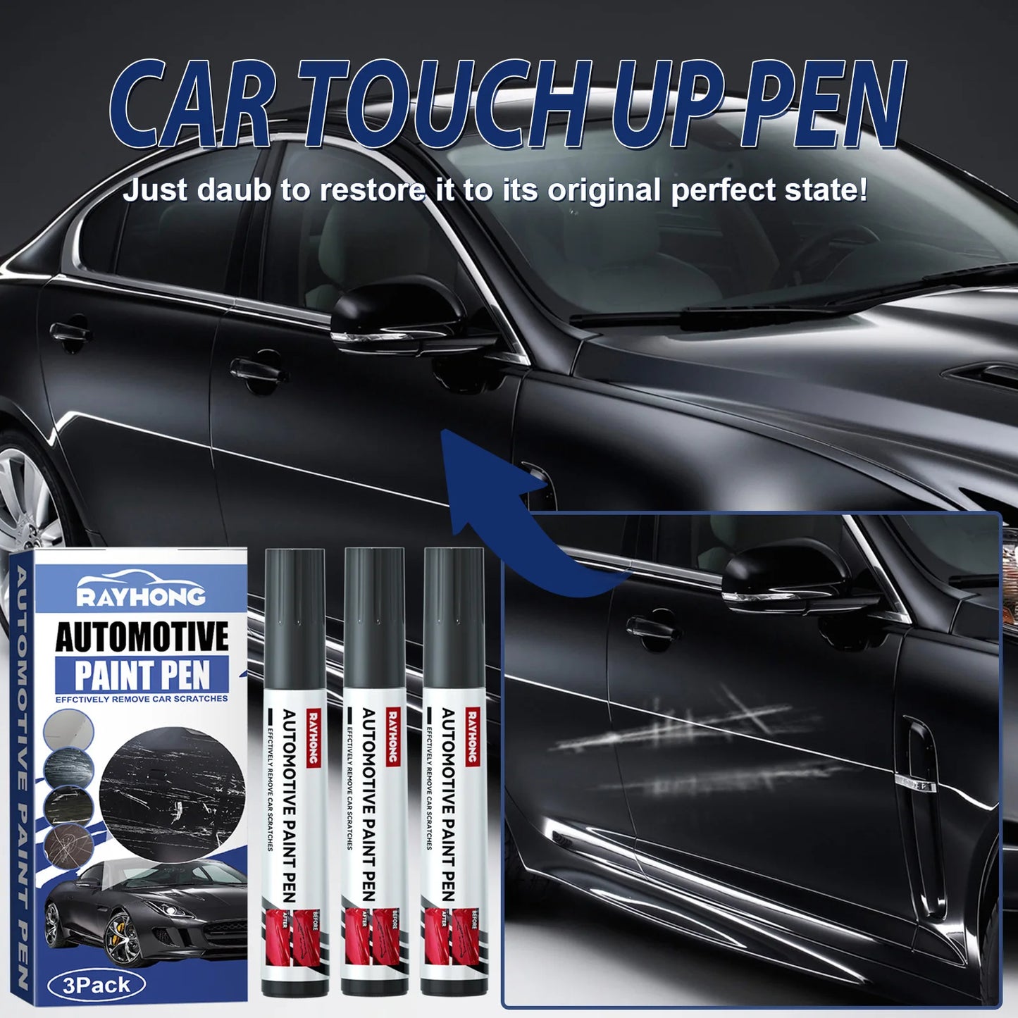 Car Refinish Pen, Paint Scratch Scratch Repair Repair Pen Traces Paint Repair Pen