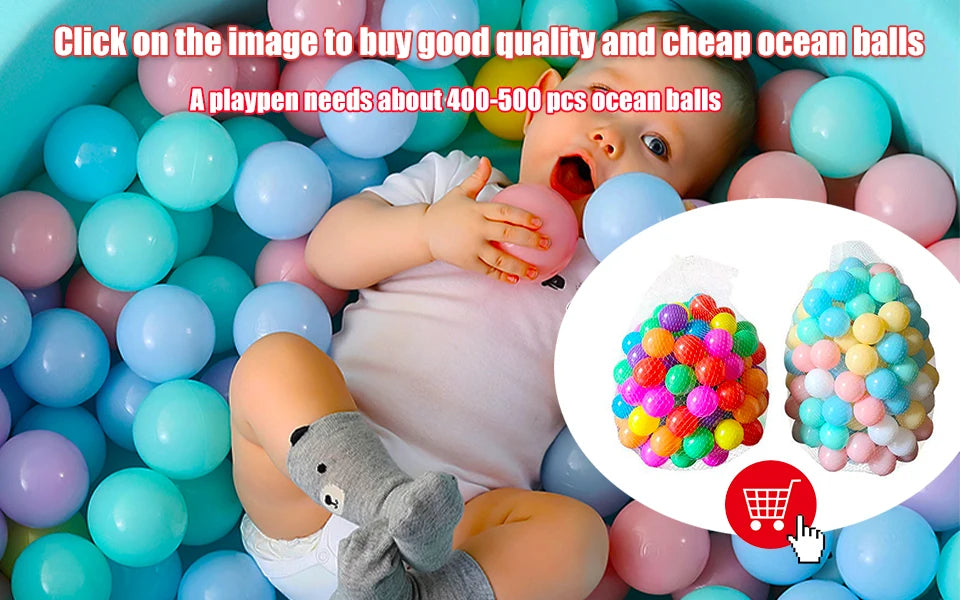 Baby Playpen for Children Large Size Baby Playground Infant Safety Barriers Dry Balls Pool Newborn Stocking Activity Game Park