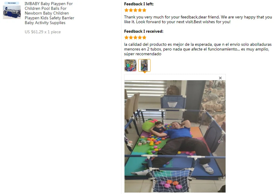 Baby Playpen for Children Large Size Baby Playground Infant Safety Barriers Dry Balls Pool Newborn Stocking Activity Game Park