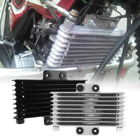 Moto ATV Modification Aluminum Alloy Cooling System Motorcycle Radiator Condenser 8 Row Engine Oil Cooler Transmission Radiator