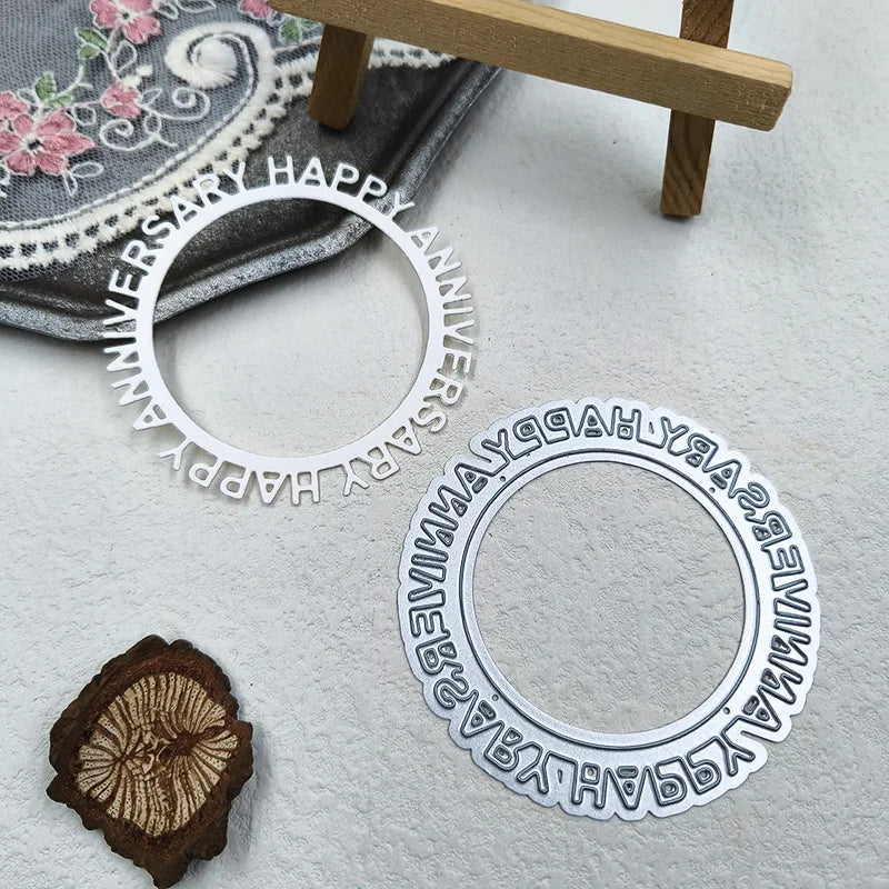 Carbon Steel Cutting Dies Paper Art Knife Mould Metal Etching Process Two chrysanthemum cutting embossed knife moulds