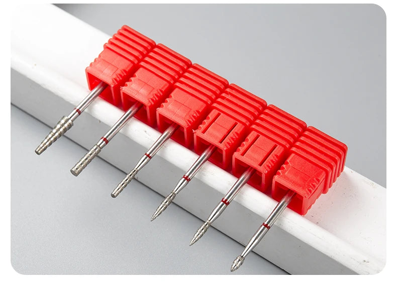 Tornado Diamond Nail Drill Bits Spiral Drill Milling Cutter For Manicure Electric Machine Accessory Nail File Gel Remover Tool