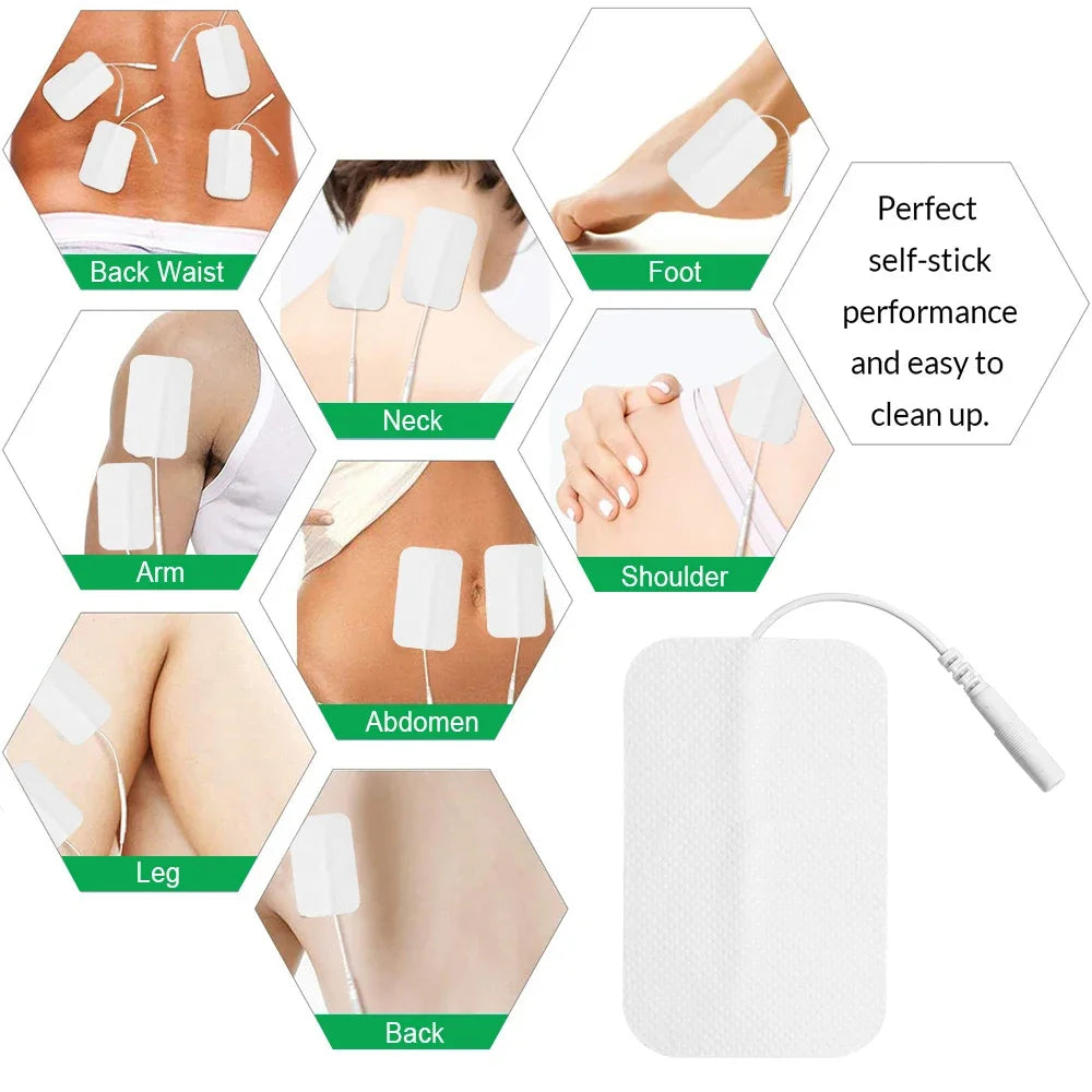 10/20/50PCS Tens Electrode Pads Gel For Acupuncture Physiotherapy Massager Patches Slimming Pulse EMS Muscle Stimulator Sticker