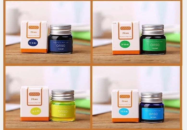 20ml Smooth Colorful Liquid Ink Bright Comics Ink Refill Without Fountain Pen Ink Pen Carbon Office School Stationery 03826